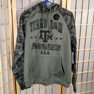 Colosseum Texas A&M Camo Operation Hat Trick Hoodie Size M NWT